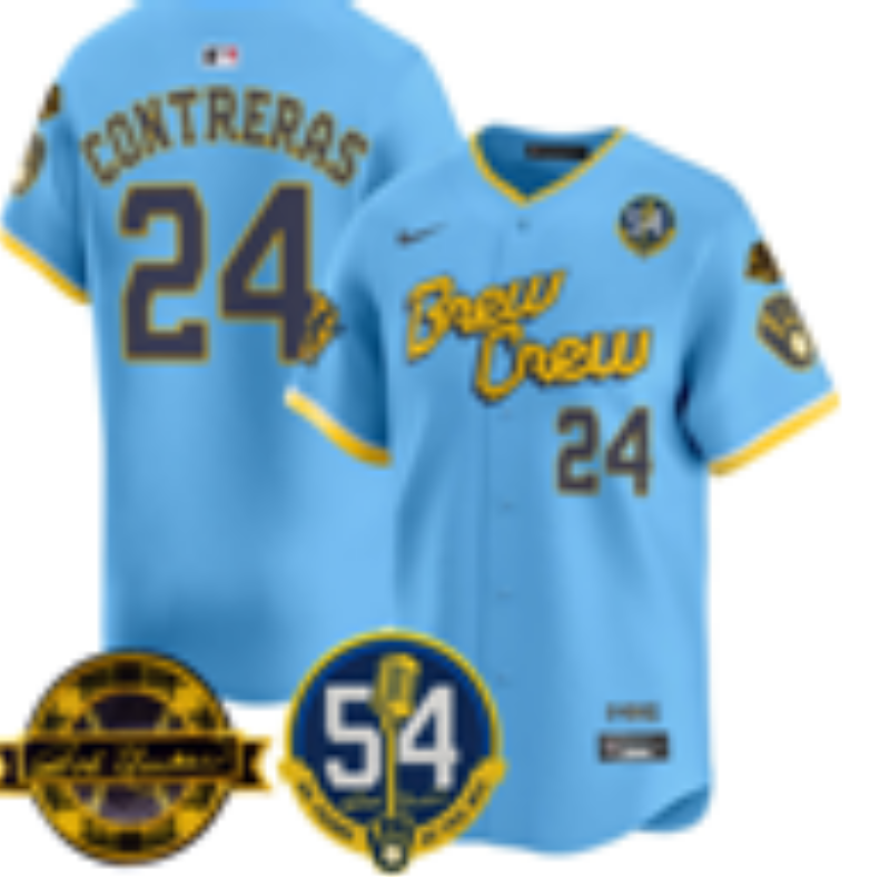 Women Milwaukee Brewers #24 Contreras Blue Nike 2026 World Series jersey 102107